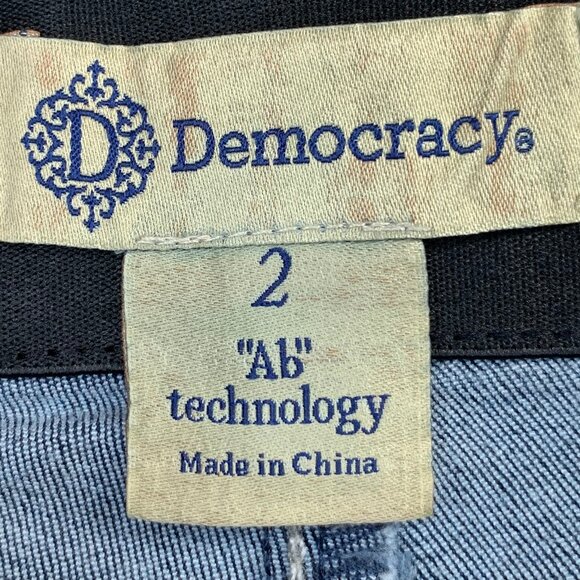 Democracy Women's Boot Cut Jeans - Dark Blue - Picture 13 of 14